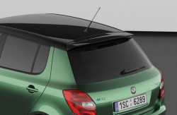 ŠKODA FABIA II HB-ZADNÍ SPOILER 5 DVEŘÍ v originál Škoda barvě RACE BLUE (F5W)