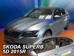 ŠKODA SUPERB III SEDAN-PLEXI OFUKY OKEN HEKO - PŘEDNÍ a ZADNÍ (4 ks)