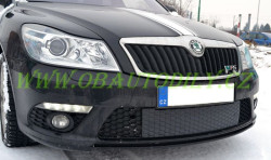 ŠKODA OCTAVIA II RS facelift-ZIMNÍ CLONA PŘEDNÍHO NÁRAZNÍKU KI-R - spodní