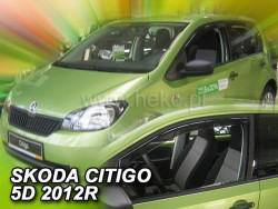 ŠKODA CITIGO-PLEXI OFUKY OKEN HEKO (5 dveří) - PŘEDNÍ (2 ks)