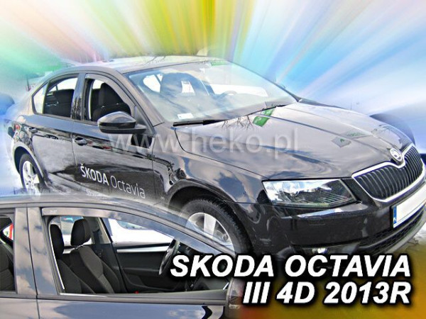 ŠKODA OCTAVIA III-PLEXI OFUKY OKEN HEKO - PŘEDNÍ (2 ks)