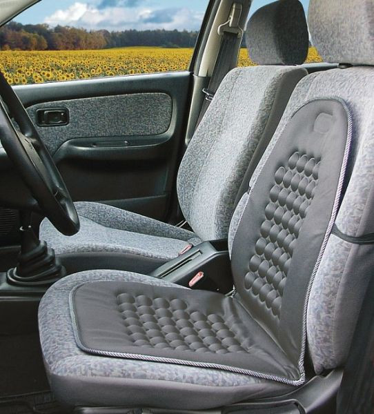 Masážní potah na přední sedadla s magnety - šedý