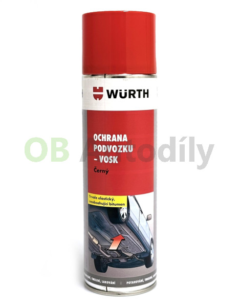 WÜRTH-Vosk pro ochranu podvozku (černý) 500 ml