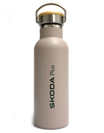 Termolahev ŠKODA Plus (500 ml) original - světle béžová