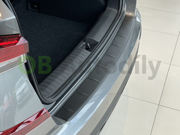 Škoda Kamiq facelift-Kryt zadního nárazníku nerez AVISA - matný černý