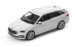 ŠKODA OCTAVIA IV COMBI - 1:43 - i-SCALE - Bílá Moon