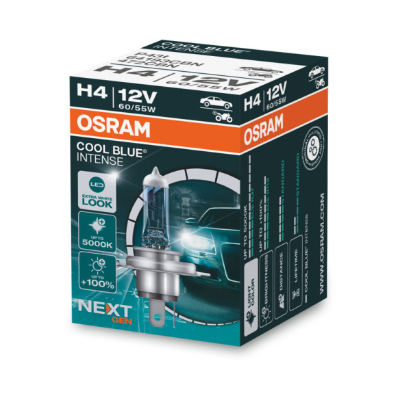 autožárovka H4 12V 60/55W P43t OSRAM COOL BLUE INTENSE (NEXT GENERATION) - 1 ks