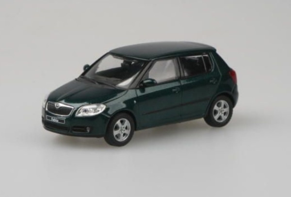 ŠKODA FABIA II HB (2006) - 1:43 - ABREX - Zelená Amazonian Metalíza