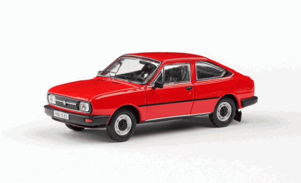 ŠKODA GARDE (1982) - ABREX - 1:43 - Červená Šípková