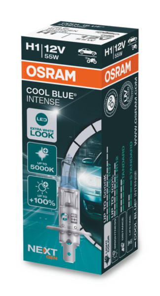 autožárovka H1 12V 55W P14,5s OSRAM COOL BLUE INTENSE (NEXT GENERATION) - 1 ks