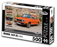 PUZZLE č.72 - ŠKODA 105 GL (1981) - 500 dílků
