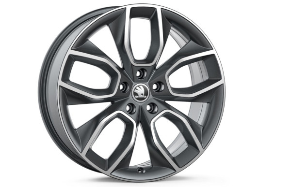 Škoda Octavia IV-ALU kolo MANASLU 7,5Jx19“ ET 48 original - antracitová metalíza