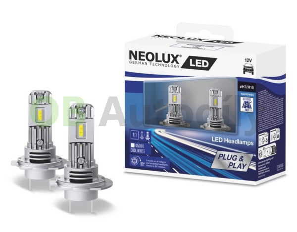 LED žárovka NEOLUX (OSRAM) 12V H7 PLUG & PLAY 6.500 K - 2 ks