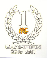 BOČNÍ NÁPIS ŠKODA - IRC CHAMPION 2010 2011 original