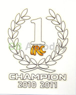 BOČNÍ NÁPIS ŠKODA - IRC CHAMPION 2010 2011 original