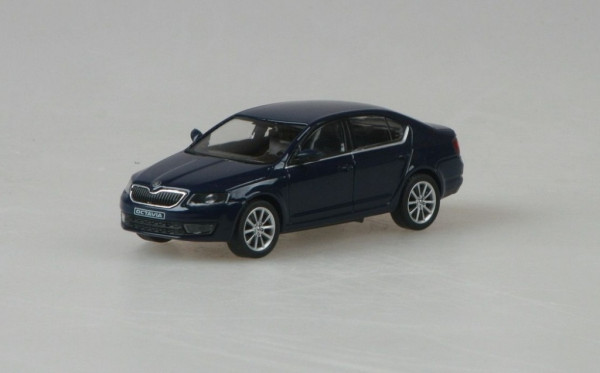 ŠKODA OCTAVIA III SEDAN (2012) - 1:43 - ABREX - Modrá Pacific