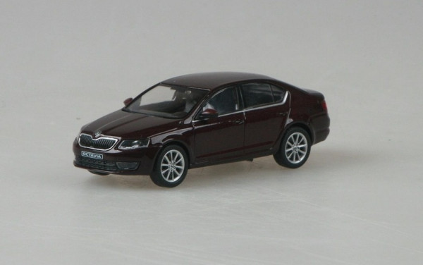 ŠKODA OCTAVIA III SEDAN (2012) - 1:43 - ABREX - Rosso Brunello Metallic