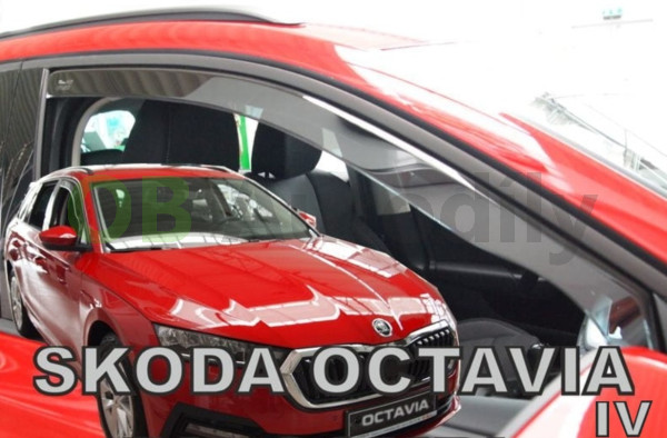 ŠKODA OCTAVIA IV-PLEXI OFUKY OKEN HEKO - PŘEDNÍ (2 ks)