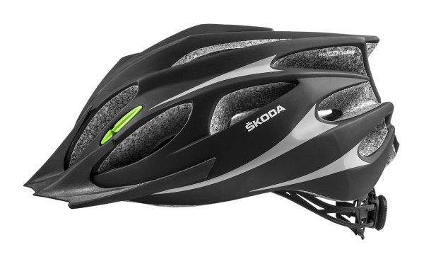 Cyklistická helma ŠKODA original - černá matná, S/M (54-58 cm)