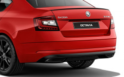 ŠKODA OCTAVIA III facelift-SPOILER ZADNÍHO NÁRAZNÍKU original - černý