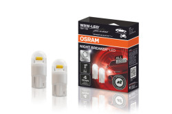 LED žárovka OSRAM 12V W2,1x9,5d W5W LEGAL celosklo - 2 ks
