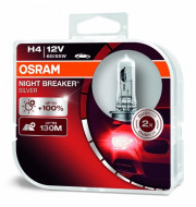 autožárovka OSRAM H4 12V 60/55W P43t NIGHT BREAKER SILVER (2 ks) + 100% více světla