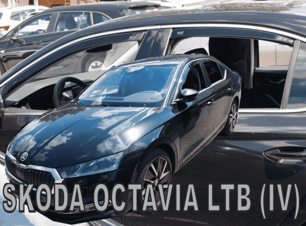 ŠKODA OCTAVIA IV SEDAN-PLEXI OFUKY OKEN HEKO - PŘEDNÍ a ZADNÍ (4 ks)