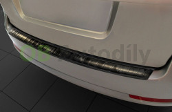 Škoda Octavia II combi-Kryt zadního nárazníku nerez AVISA - matný černý grafit