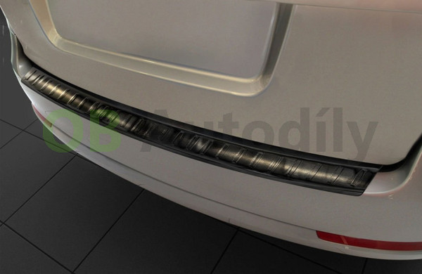 Škoda Octavia II combi-Kryt zadního nárazníku nerez AVISA - matný černý grafit