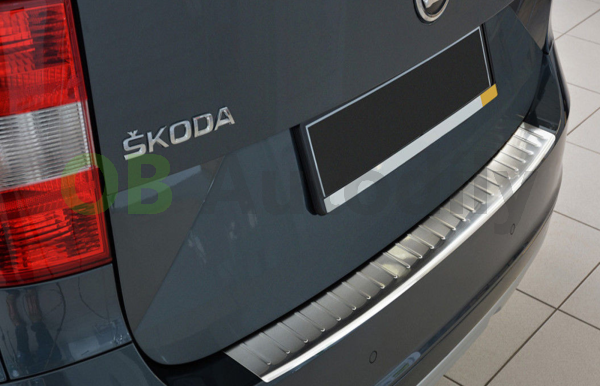 Škoda Yeti facelift-Kryt zadního nárazníku nerez AVISA - matný broušený chrom