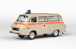 ŠKODA 1203 MIKROBUS (1974) - ABREX - 1:43 - SANITKA - ZÁCHRANKA (Záchranná Služba Praha #138)