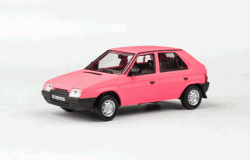 ŠKODA FAVORIT 136L (1988) - ABREX - 1:43 - Růžová Matná