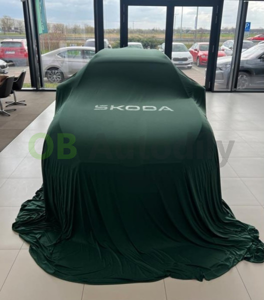 Slavnostní přehoz ŠKODA na auto original - zelený