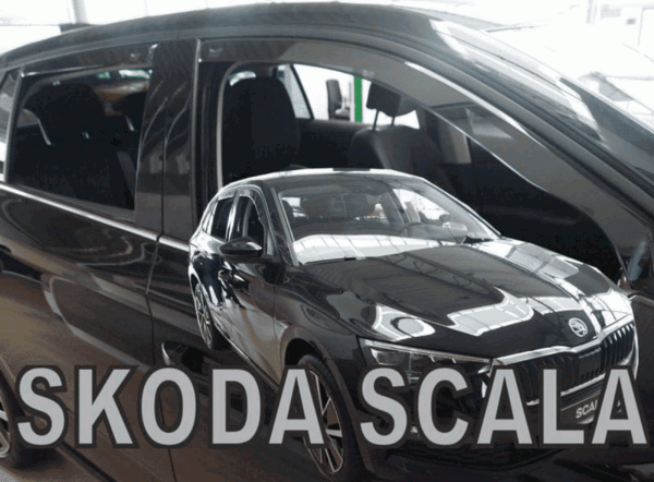 ŠKODA SCALA-PLEXI OFUKY OKEN HEKO - PŘEDNÍ a ZADNÍ (4 ks)