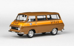 ŠKODA 1203 MIKROBUS (1974) - ABREX - 1:43 - SPOJE - hnědé