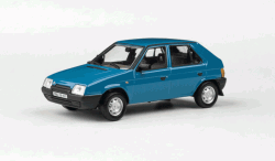 ŠKODA FAVORIT 136L (1988) - ABREX - 1:43 - Modrá Škoda