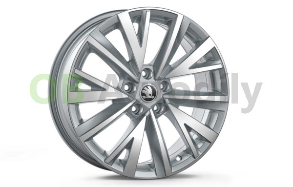 ŠKODA KODIAQ II-ALU KOLO GIGARO 7,5J x 18“ ET 40 original - stříbrná metalíza