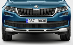 ŠKODA KODIAQ-SPOILER PŘEDNÍHO NÁRAZNÍKU original - stříbrný