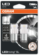 LED žárovka OSRAM 12V 21/5W BAY15d (2 ks) - čirá