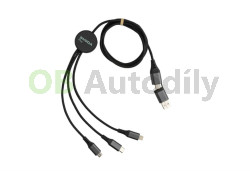 Nabíjecí USB kabel ŠKODA Plus 6v1 (120 cm) original