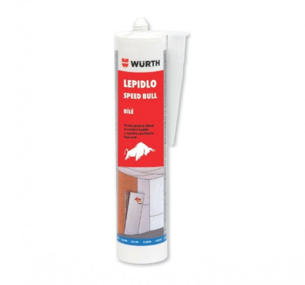 WÜRTH - lepicí a těsnicí hmota SPEED BULL bílá - 290 ml