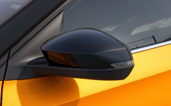 Škoda Fabia IV-Dekorativní kryty zrcátek (se Side View Assist) original černá metalíza