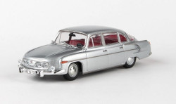 TATRA 603 (1969) - 1:43 - ABREX - stříbrná metalíza - červený interiér