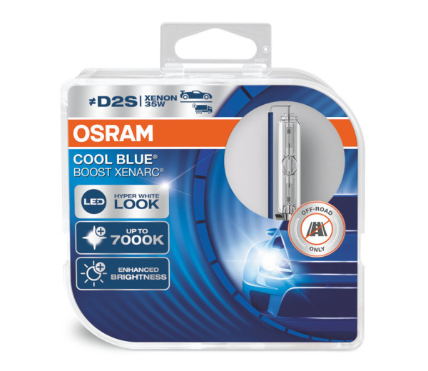 XENONOVÁ VÝBOJKA D2S OSRAM 85V 35W P32d-2 - COOL BLUE BOOST - 2 ks