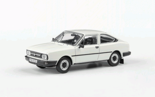 ŠKODA GARDE (1982) - ABREX - 1:43 - Bílá Ledová