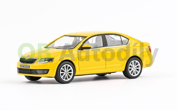 ŠKODA OCTAVIA III SEDAN (2012) - 1:43 - ABREX - Žlutá Taxi