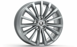 ŠKODA SUPERB III-ALU KOLO TRINITY 8,0J x 19“ ET 44 original - stříbrná metalíza