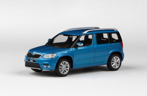 ŠKODA YETI facelift (2013) - 1:43 - ABREX - Modrá Ocean Metalíza