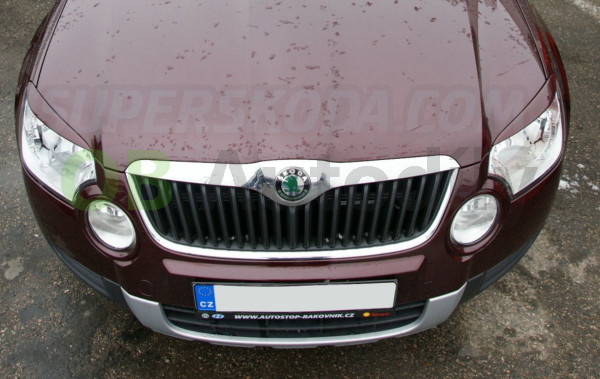 ŠKODA YETI facelift-ABS MRAČÍTKA SPORTIVE v originál Škoda barvě ROSSO BRUNELLO (F3X)