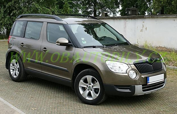 Škoda Yeti-Nerez boční lišty dveří OMSA - chromové